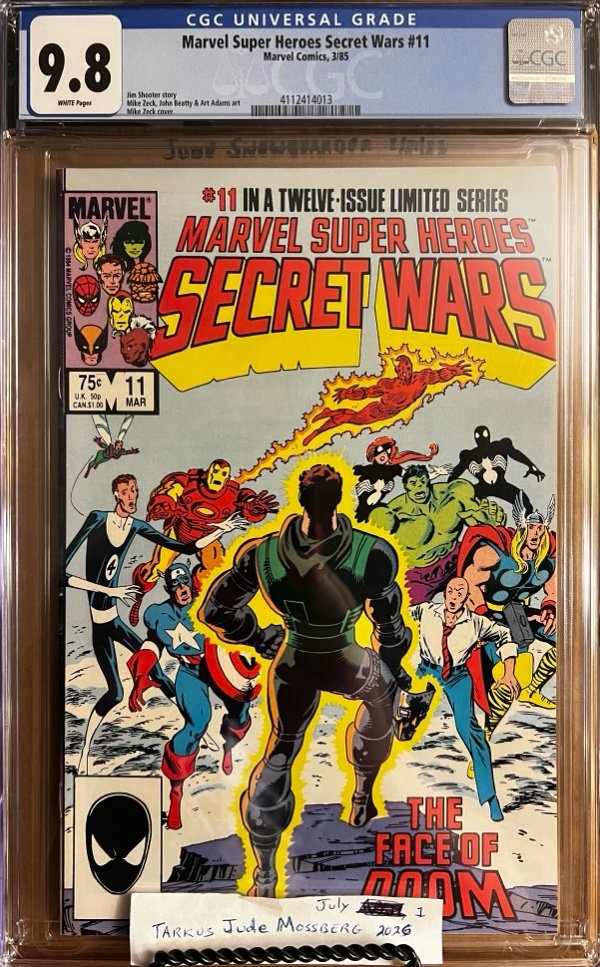 Marvel Super Heroes Secret Wars #11 9.8 CGC KEY: Doctor Doom's scarred face is healed