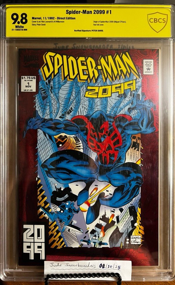 Spider-Man 2099 #1 9.8 CBCS SS Signed by Peter David!