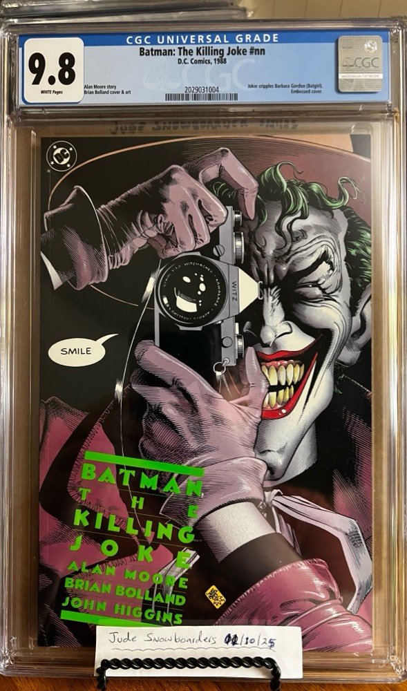 Batman: The Killing Joke #nn 9.8 CGC KEY: Joker shoots & paralyzes Barbara Gordon (Batgirl)/1st printing