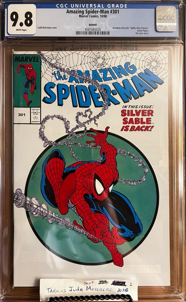 Amazing Spider-Man #301 9.8 CGC 2000 reprint!