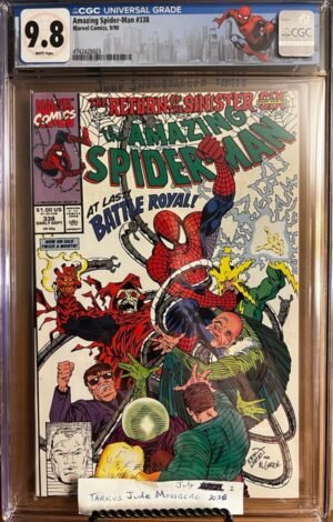 Amazing Spider-Man #338 9.8 CGC KEY: Sinister Six app