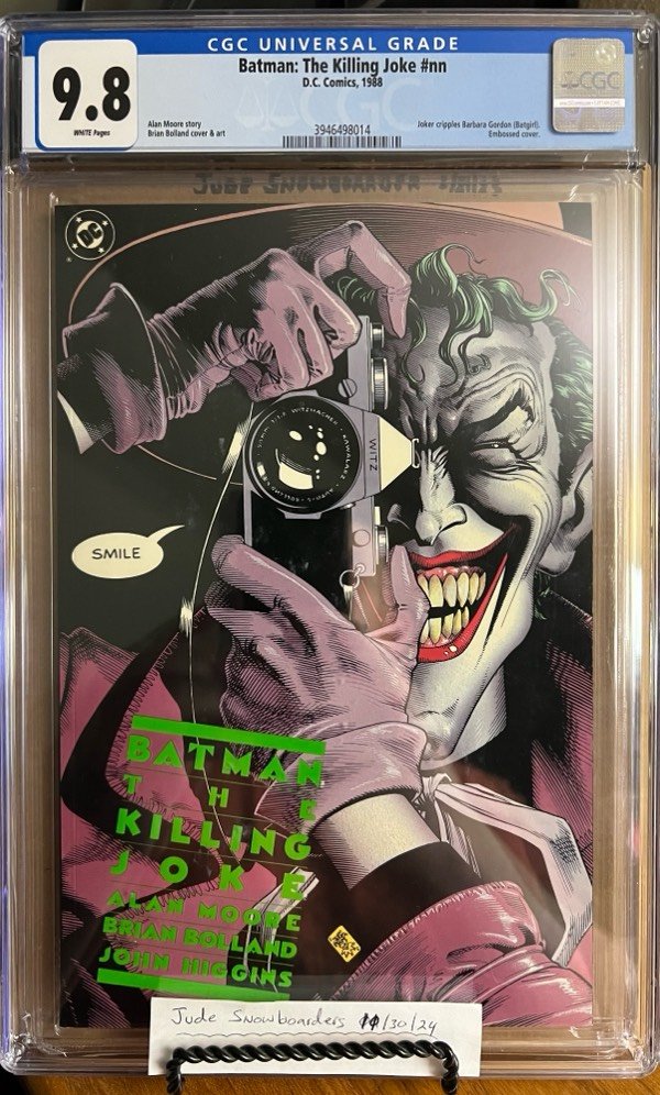Batman: The Killing Joke #nn 9.8 CGC KEY: Joker shoots & paralyzes Barbara Gordon (Batgirl)/1st printing