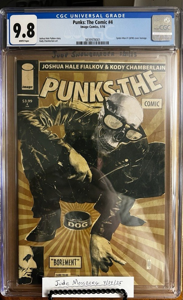 Punks The Comic #4 9.8 CGC KEY: Spider-Man #1 cover homage