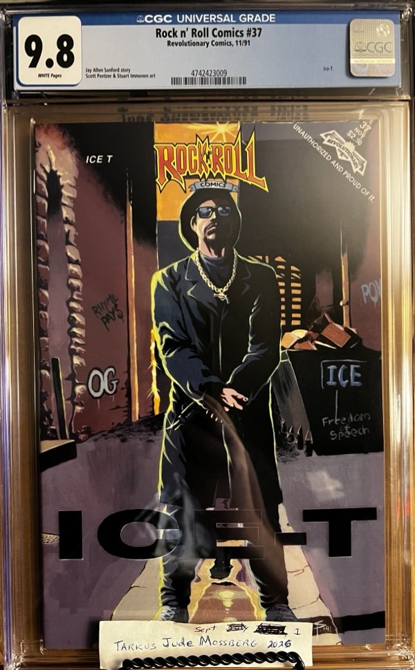 Rock n' Roll Comics #37 NEWSSTAND 9.8 CGC KEY: Ice-T