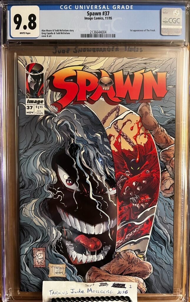 Spawn #37 9.8 CGC KEY: 1st full app and cover of Freak