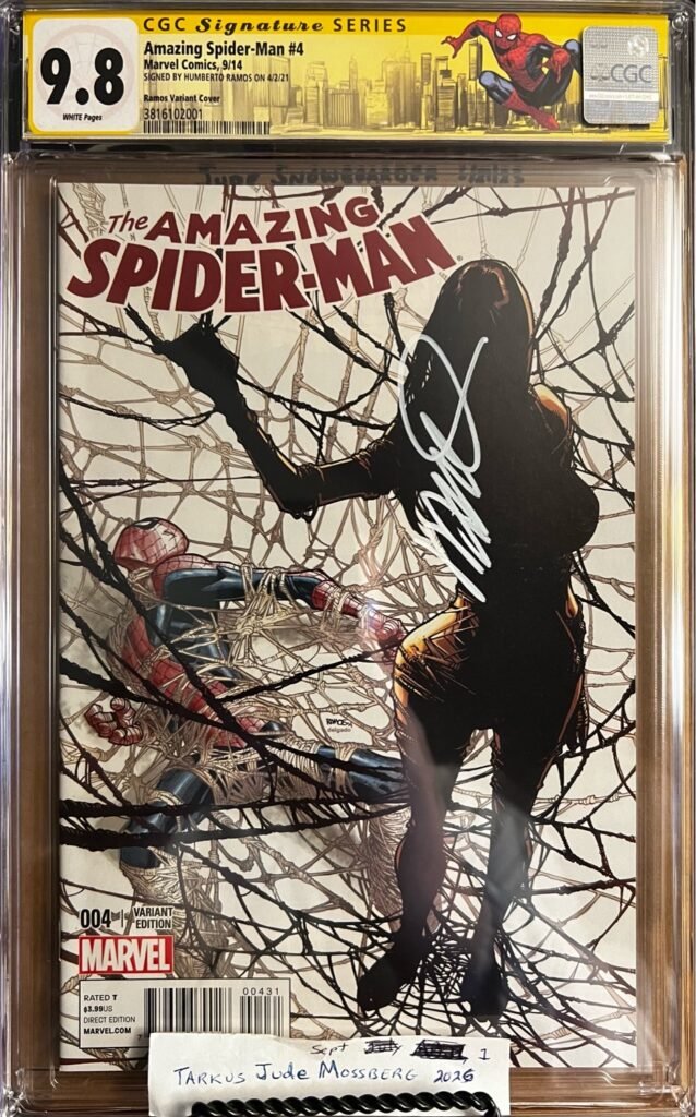 Amazing Spider-Man #4 9.8 CGC SS Signed by Humberto Ramos! KEY: 1:10 Ratio, Vol. 3.