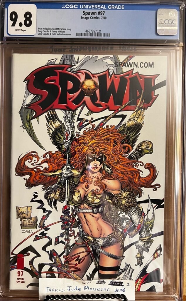 Spawn #97 9.8 CGC KEY: Great Angela Cover art (last with Image) by Greg Capullo and Todd McFarlane