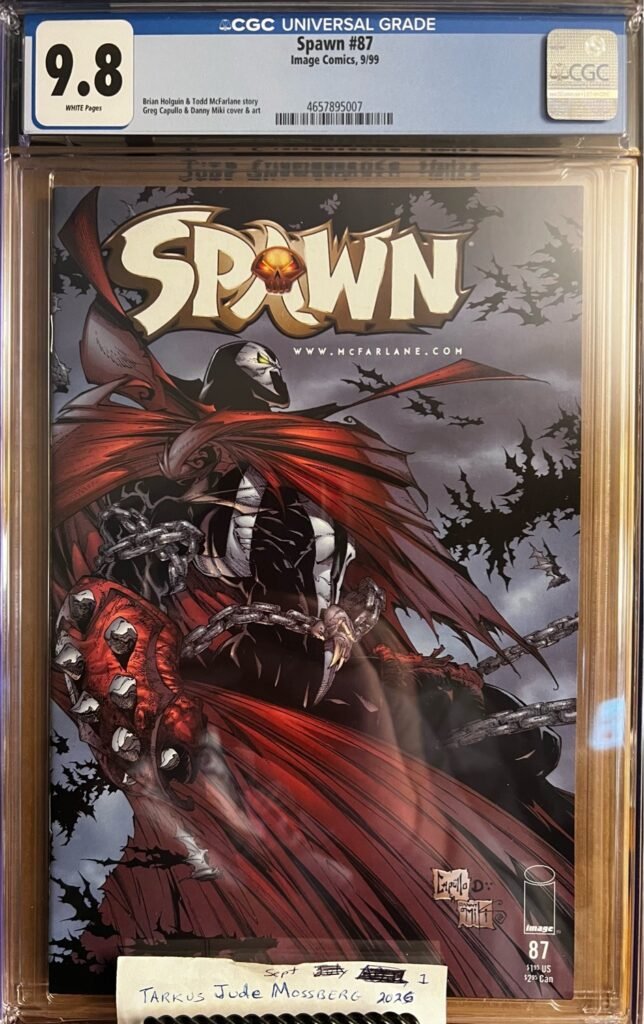 Spawn #87 9.8 CGC KEY: 1st app of Mammon